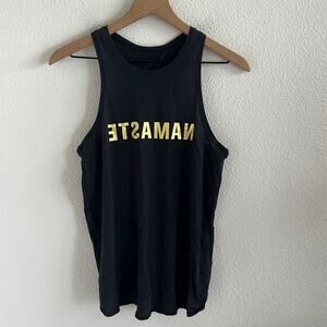 Lululemon All Tied Up Black Namaste Graphic Tank Top 6